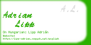 adrian lipp business card